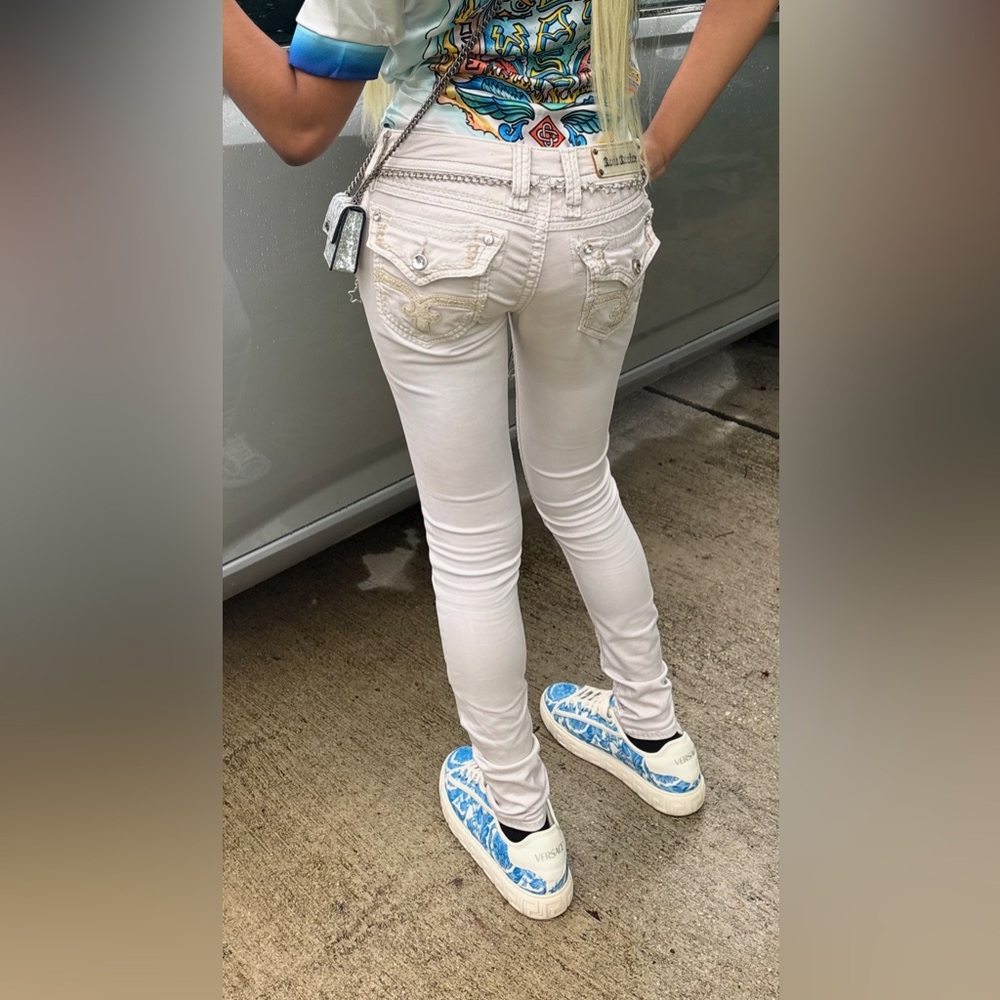 Versace White and Blue Sneakers